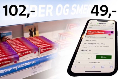 «Klikk og hent» på mobilen kan halvere prisen på apotek-varer -