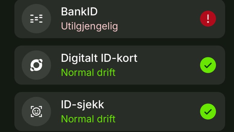 BankID er utilgjengelig